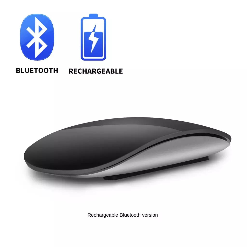 Silencioso Magic Mouse sem fio recarregável, Bluetooth, Laser, Computador, Magro, Ergonômico, PC, Apple MacBook, Microsoft, Magic