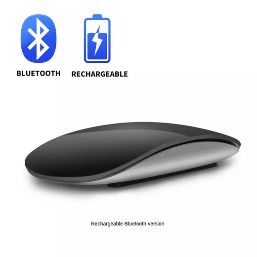 Silencioso Magic Mouse sem fio recarregável, Bluetooth, Laser, Computador, Magro, Ergonômico, PC, Apple MacBook, Microsoft, Magic