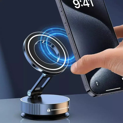 Suporte magnético forte para telefone 360 ° Suportes de navegação GPS portáteis universais dobráveis e ajustáveis com rotação