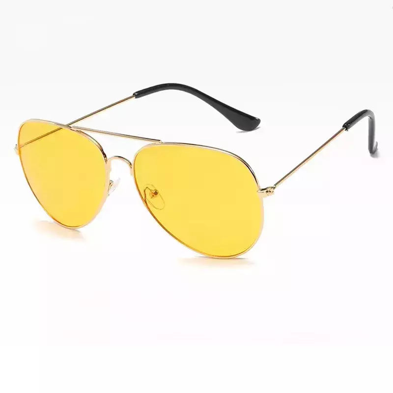 Óculos de sol clássicos Retro Pilot Ocean para homens e mulheres, metal unissex, vermelho, amarelo, 3025, óculos de direção, verão, 2024
