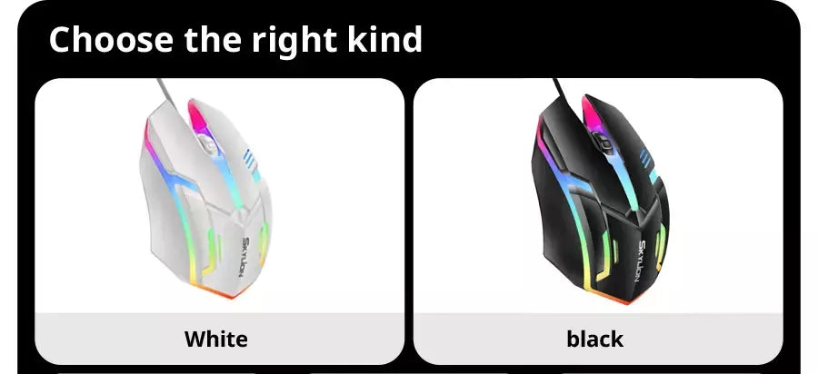 SKYLION F1 Wired 3 Teclas Mouse Iluminação Colorida Jogos e Escritório Para Microsoft Windows e Apple IOS System