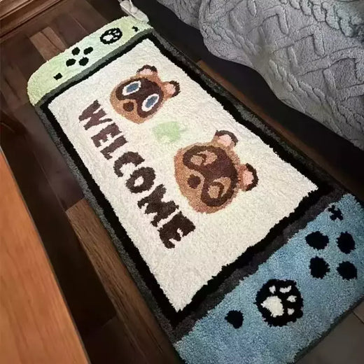 Criativo reunindo Switch Game Carpet, Tapete antiderrapante para o jogador do jogo do banheiro, Tapete adornado, Decoração da casa