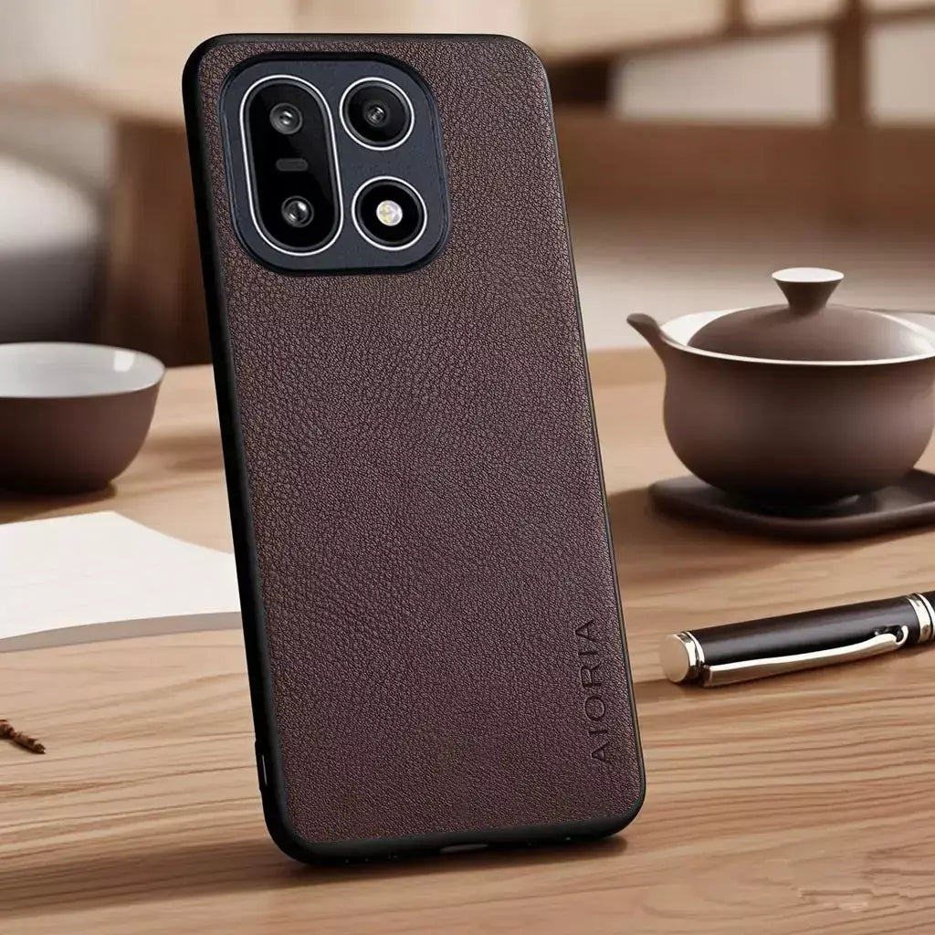 Capa para oneplus 15 13 13r 12 12r 11r 10t pro vegan falso lichia seixos capa de telefone de couro funda para oneplus 15 capa