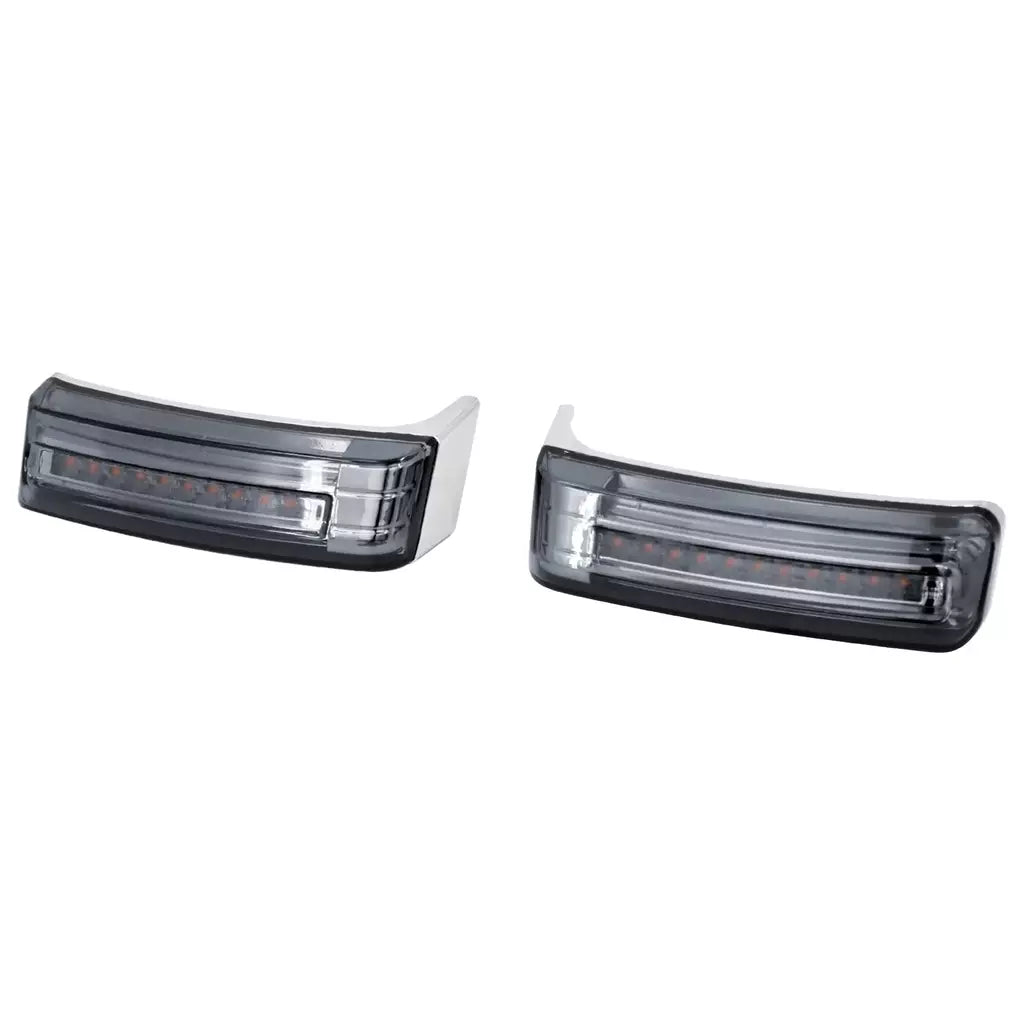 Alforje led para motocicleta, lâmpada de giro, luzes de freio para harley touring road king 97-2022 electra street glide cvo limitado