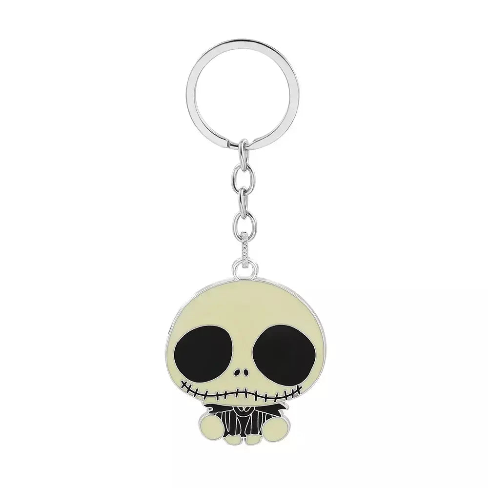 Disney o pesadelo antes do natal chaveiro filme figura jack skellington chaveiros masculino férias jóias acessórios