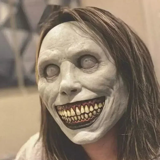 Assustador máscara de halloween demônios sorridentes máscaras faciais de terror o mal cosplay adereços festa masquerade máscara de halloween acessório de roupas