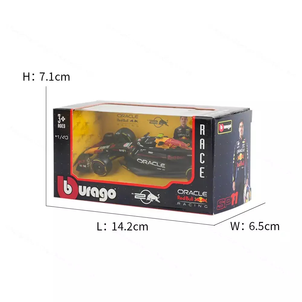 Bburago 1:43 Redbull 2024 RB20 # 1 # 11 F1 Racing Formula Car Simulação Estática Diecast Alloy Model Car