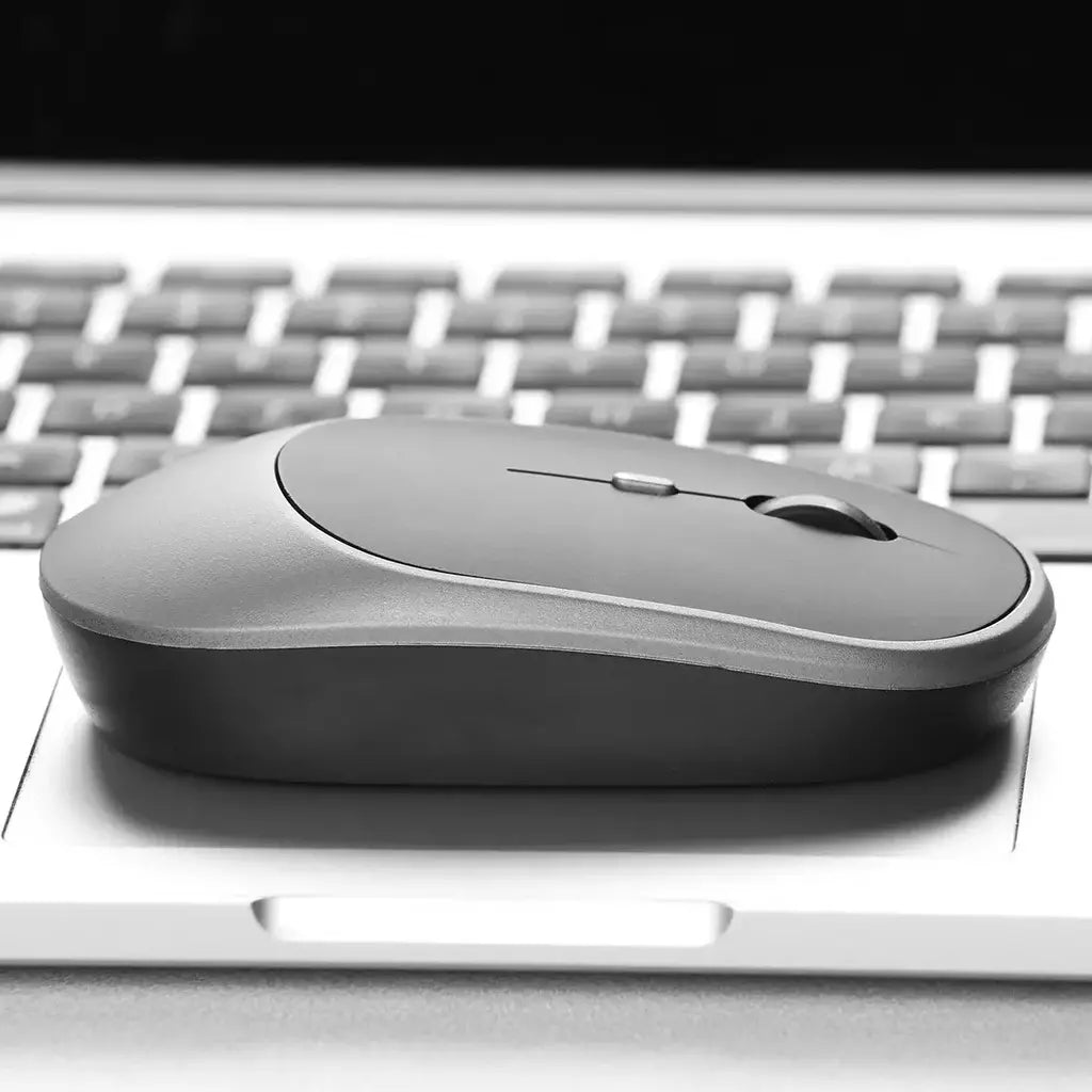 Mouse para jogos sem fio 2.4Gh, modos duplos, Bluetooth, consumo de energia ultrabaixo, compatível com PC, Mac, computadores, laptops, mudo