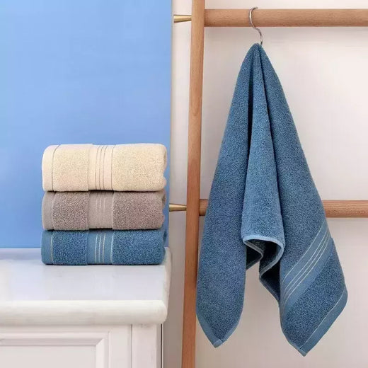 Toalha De Banho De Algodão Macio Para Adultos, Aumenta A Absorção De Água, Toalha De Rosto Monocromática, Seda Dourada, 2PCs