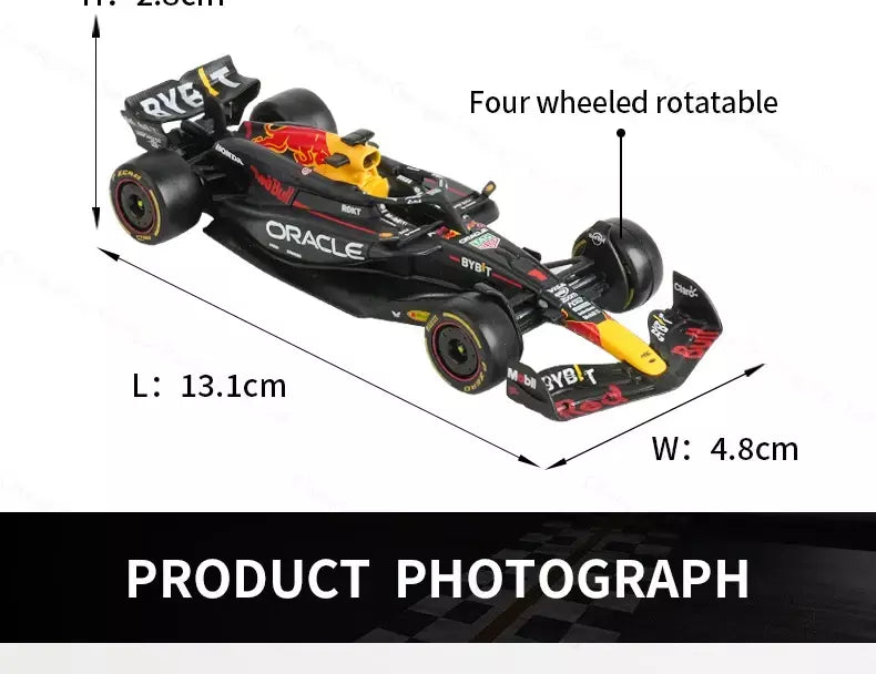 Bburago 1:43 Redbull 2024 RB20 # 1 # 11 F1 Racing Formula Car Simulação Estática Diecast Alloy Model Car