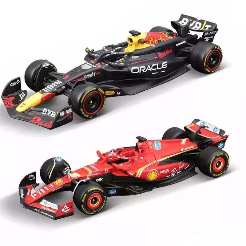 Bburago 1:43 2024 F1 Mclaren Mcl38 Monaco Grand Prix F1 Liga Modelo Diecast # 4 # 81 Lando Norris ? Presente de brinquedos para carros F1