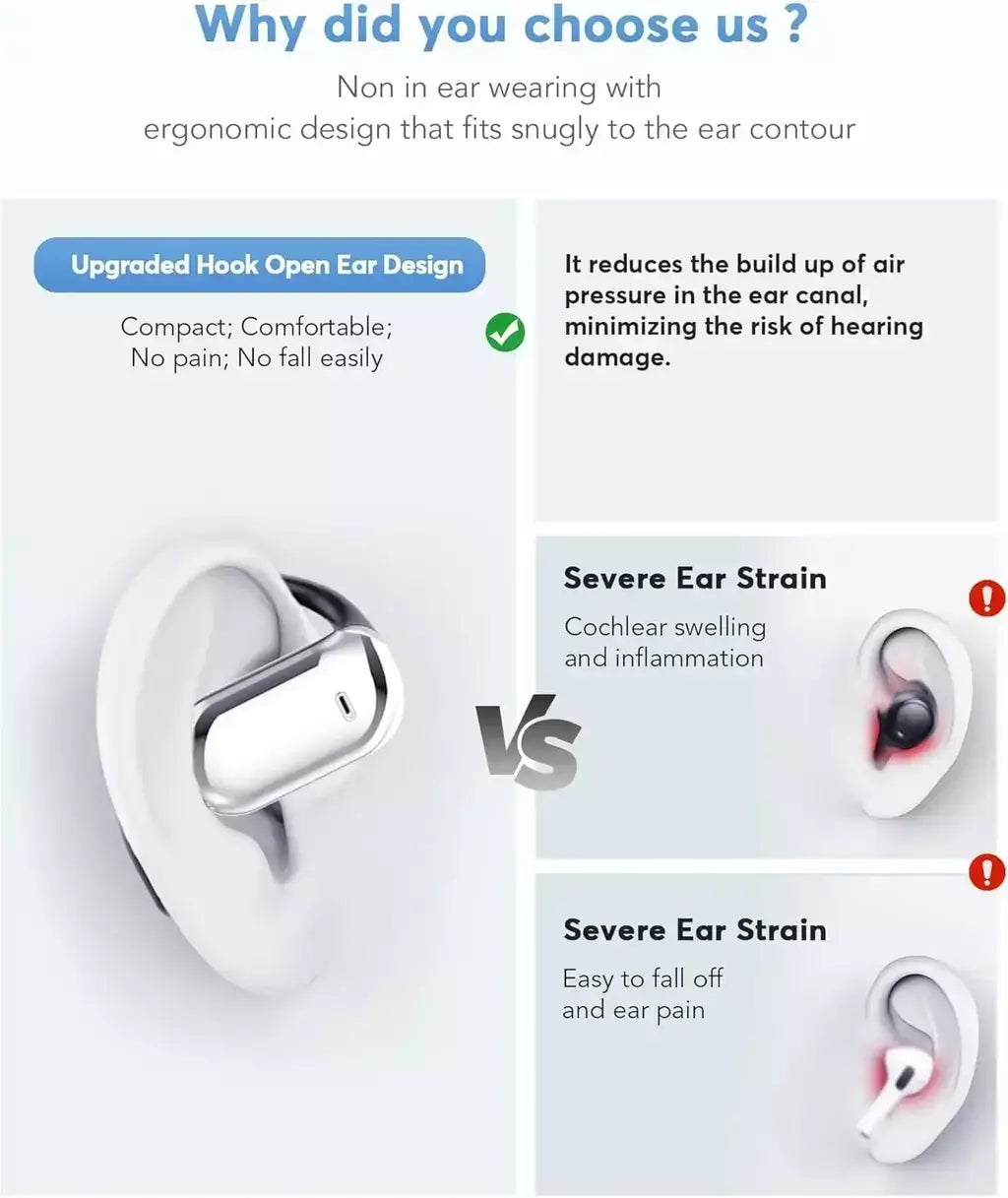 UYUXIO Fones de ouvido tradutor em tempo real AI Fones de ouvido para tradução de idiomas 144 idiomas e detalhes 3 em 1 OWS Fones de ouvido para negócios
