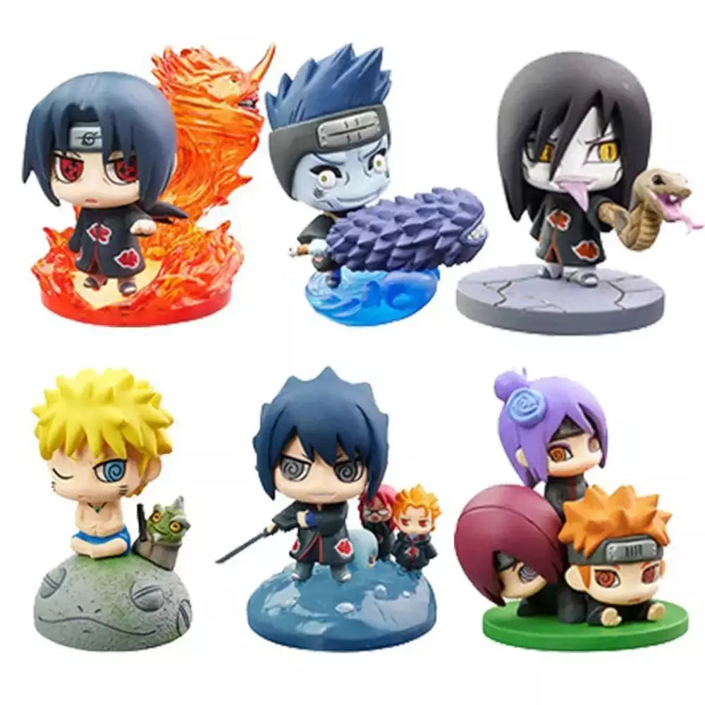 Quente naruto shippuden anime figura modelo sasuke kakashi gaara estatueta de ação estátua pvc brinquedo colecionável boneca crianças presentes