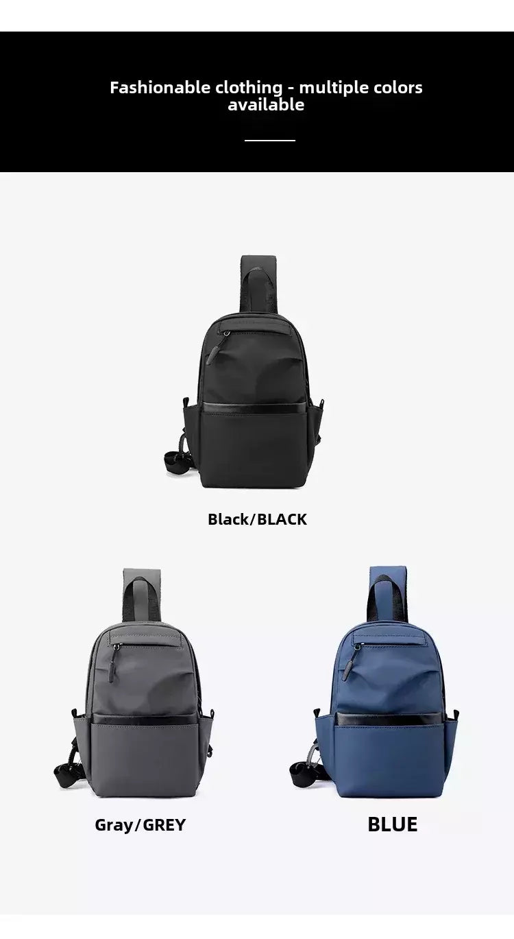 Bolsa de peito masculina, crossbody, mochila pequena, casual, marca, na moda, crossbody, para celular, novo, moda, Ins, 2024