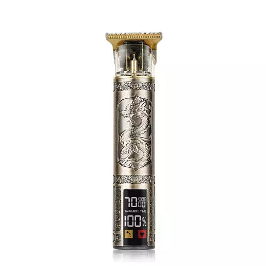 T9 Electric Hair Clipper com três velocidades de ajuste, tela grande, Power Display, Metal Shaver, Cabeleireiro, USB