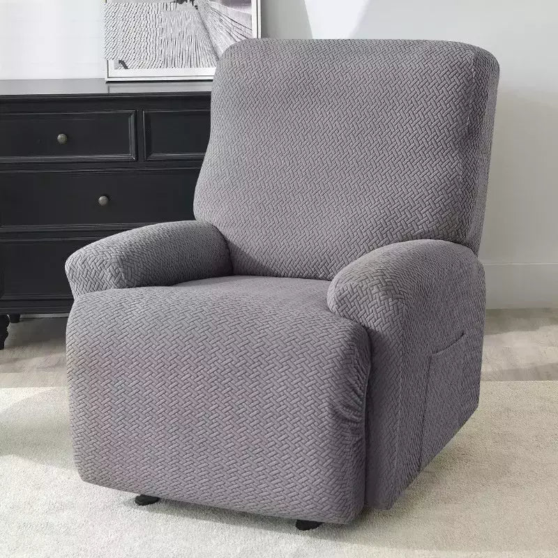 Jacquard Stretch Reclinável Sofá Covers, Poltrona elástica Split, Capa de cadeira antiderrapante, Cadeiras Lazy Boy, Slipcovers para sala de estar