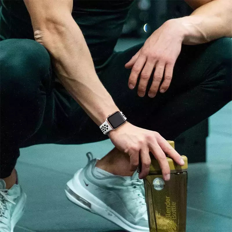 Correia Desportiva Respirável para Apple Watch, Band, Correa, iWatch Series 8, SE, 7, 6, 5, 9 Ultra, 44mm, 49mm, 45mm, 40mm, 41 milímetros, 38 milímetros, 42 milímetros