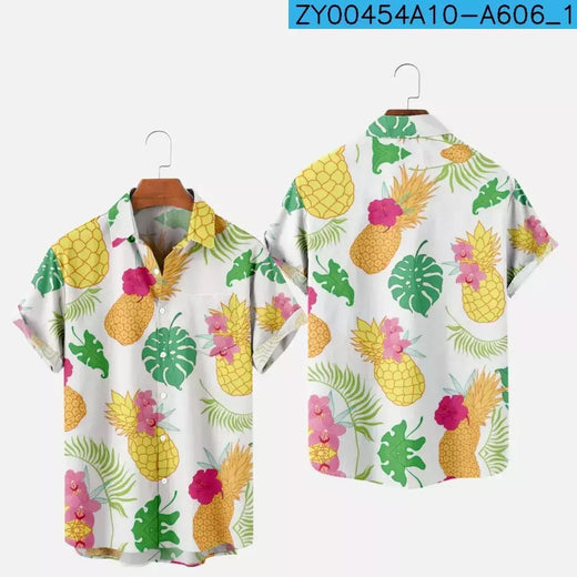 Moda masculina verão t-shirts havaiano impressão 3d aconchegante casual um botão camisas de manga curta praia camisas de grandes dimensões
