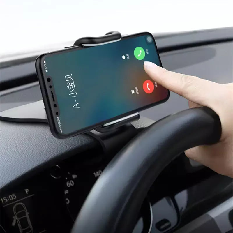 Suporte giratório 360 para celular automotivo, suporte universal para painel de carro, suporte para aderência automática, suporte fixo para celular