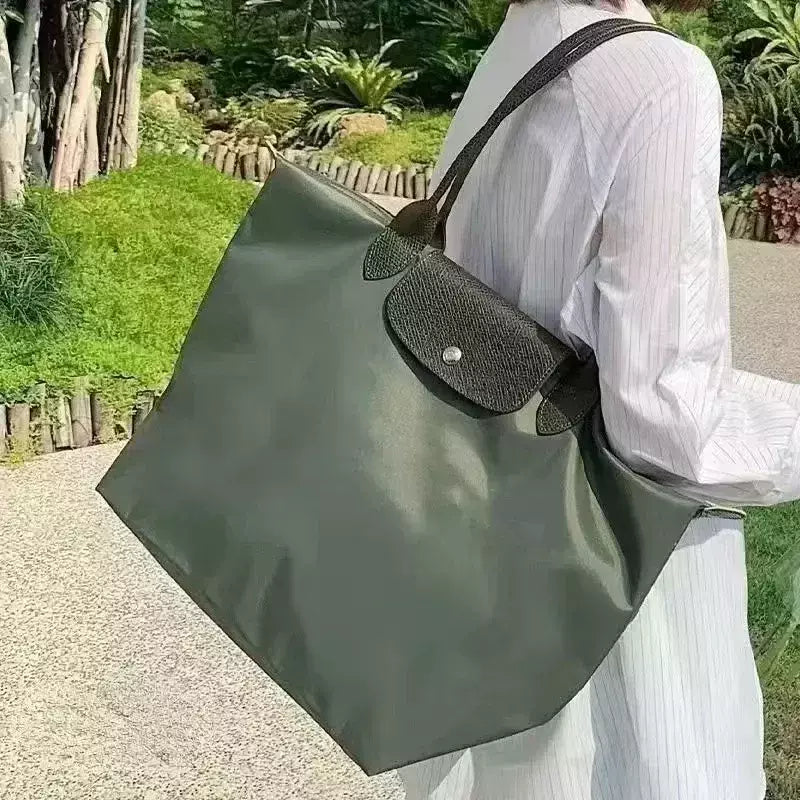 Bolsa de Ombro de Nylon para Mulheres Bolsas de Grande Capacidade Sacola Clássica, Designer Dobrável, Moda Casual, Alta Qualidade