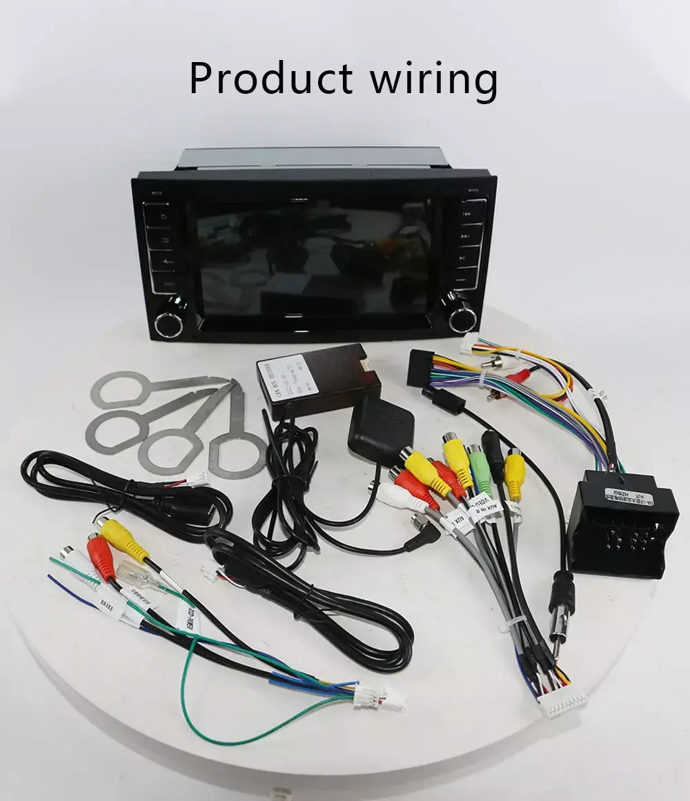 Leitor multimídia carro com Bluetooth, Android 13, 2 Din, Carplay para Touareg T5 Transporter, Volkswagen VW 2002-2010, Auto Bluetooth