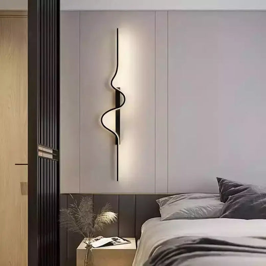 Modern Indoor LED Luzes de parede, salas, corredores, quarto, luzes de cabeceira, luzes longas minimalistas, decoração de casa