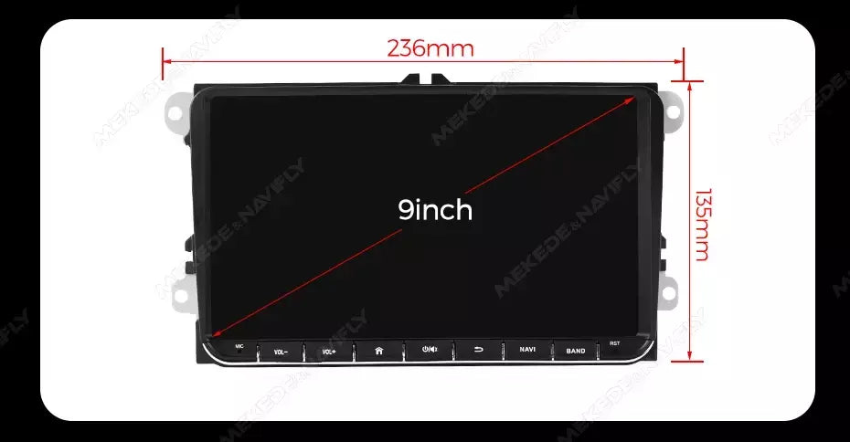 Android 13 sem fio carplay auto carro multimídia player tela ips gps wifi 7/8/9 ''rádio do carro para vw passat golf polo jetta skoda