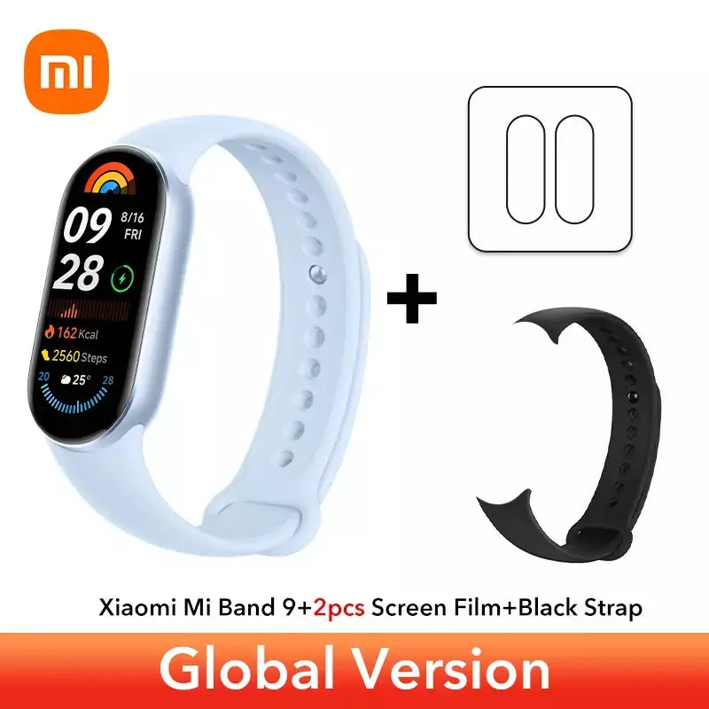 Versão global xiaomi banda inteligente 9 1.62 display amoled spo2 monitoramento 21 dias de vida útil da bateria mais de 150 modos esportivos smartband