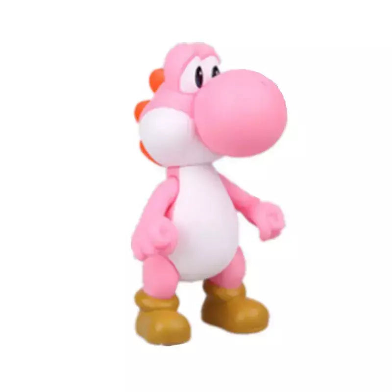 Super mario bros boneca yoshi pêssego princesa sapo figura de ação brinquedos mario luigi crianças presente aniversário natal decoração do bolo modelo