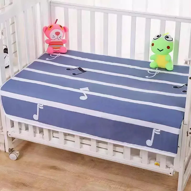 Folha de algodão lavável berço, Impermeável bebê urina Mudando Mat, Reutilizável infantil fralda Pad Cover, Recém-nascido cama colchão fralda