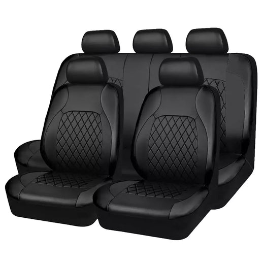 Capa de assento de carro de couro PU para todas as estações, protetor de assento totalmente cercado, à prova d'água, ajuste universal, sedan, suv, captador, assento de caminhão