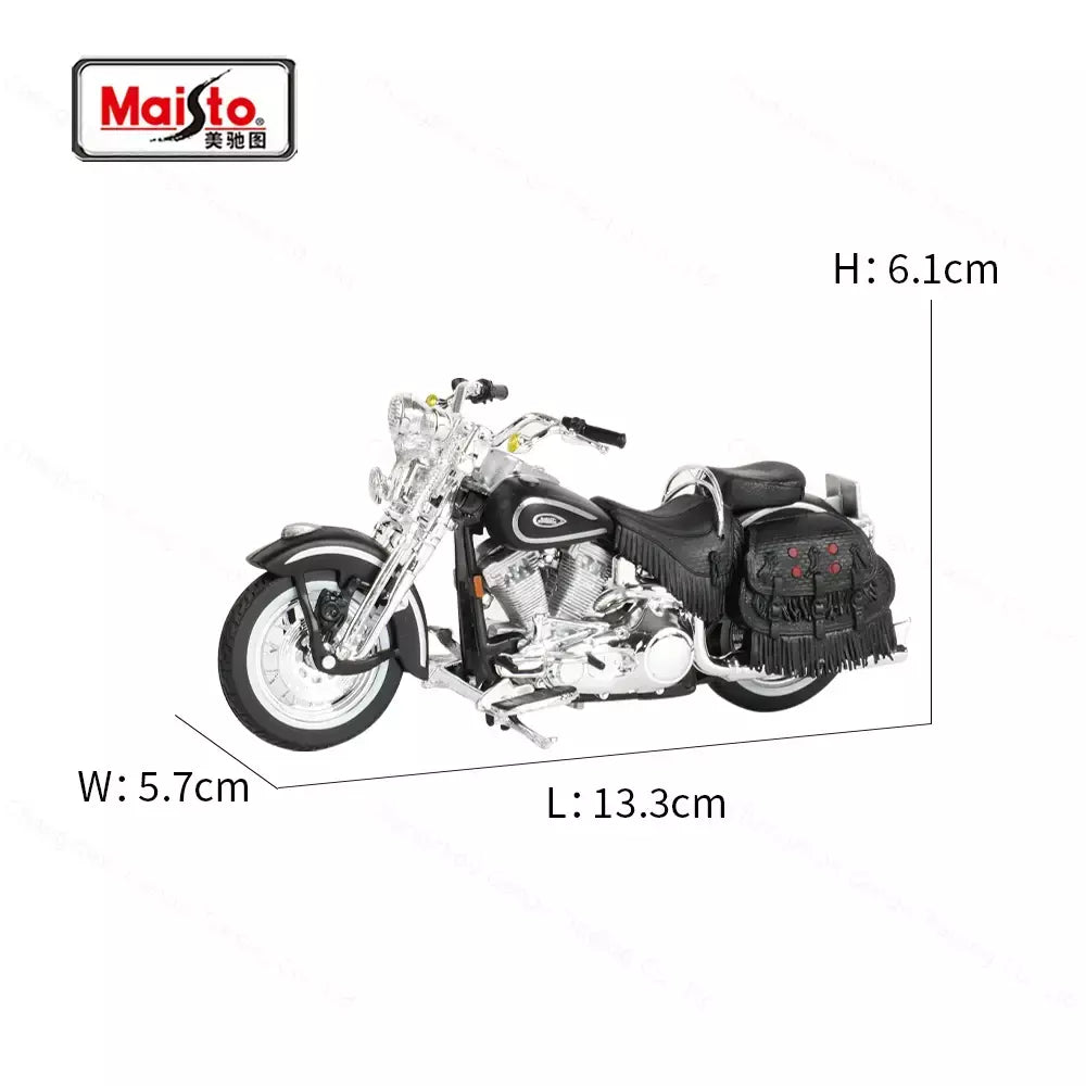 Maisto 1:18 Harley-Davidson 1999 FLSTS Heritage Softall Springer Vermelho Die Cast Veículos Colecionáveis Hobbies Modelo de Motocicleta Brinquedos