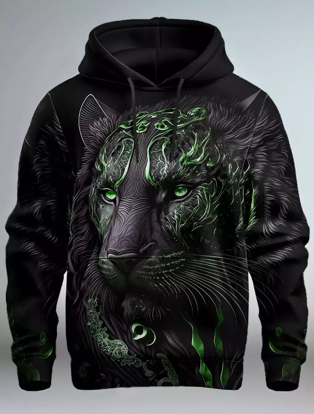 Capuz de manga comprida masculino, moletom com capuz, impressão 3D, bolso frontal, streetwear, moda primavera, novo