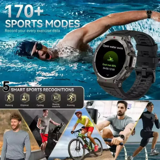 Xiaomi para original t-rex 3 2025 militar gps smartwatc bússola embutida altímetro 10atm à prova dwaterproof água esportes smartwatch das mulheres dos homens