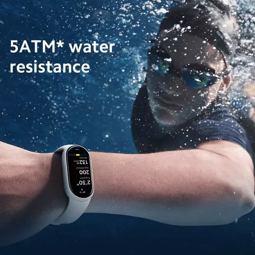 Versão global xiaomi banda inteligente 10 pulseiras 1.72 "tela amoled oxigênio no sangue rastreador de fitness 150 + modos esportivos banda inteligente