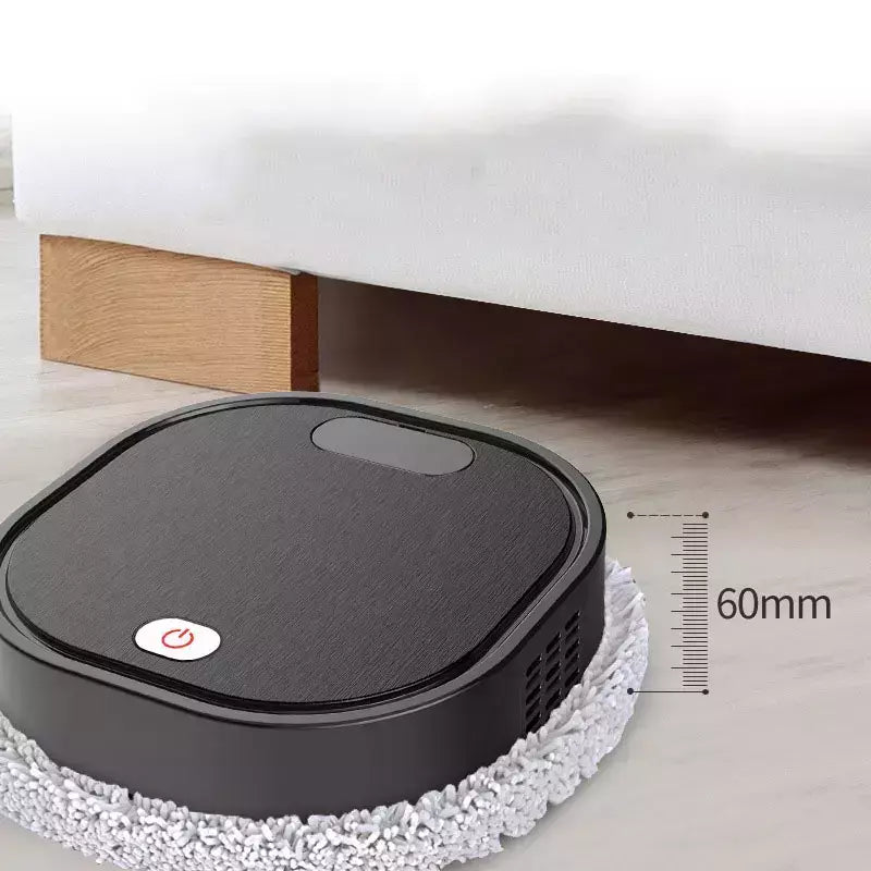 Robô de esfregão inteligente recarregável, 3 em 1, Varredura molhada seca, Aspirador Mop, Spray Cleaner, Casa