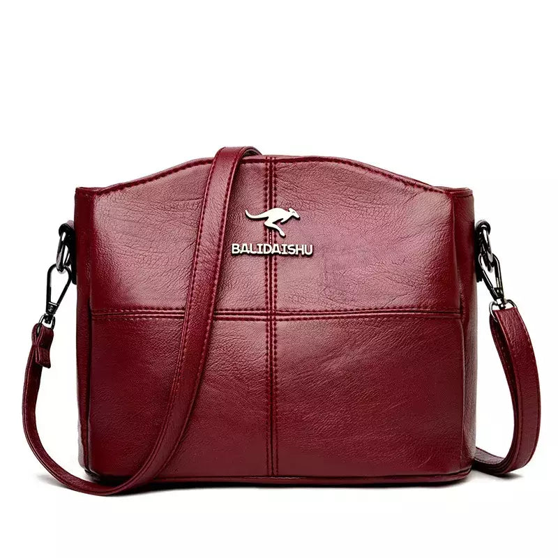 Sacola de couro bordado para mulheres, bolsas femininas, bolsa de ombro, pequenos sacos crossbody, alta qualidade, 2022