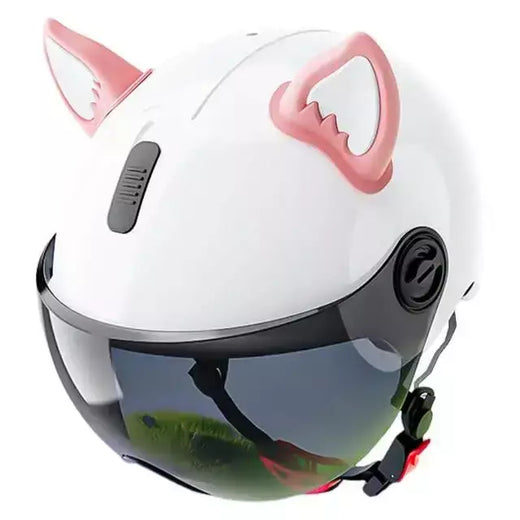 Acessório de orelha para capacete de motocicleta, decorações de orelha de gato para scooter, bicicleta, adesivo para skate e ciclismo