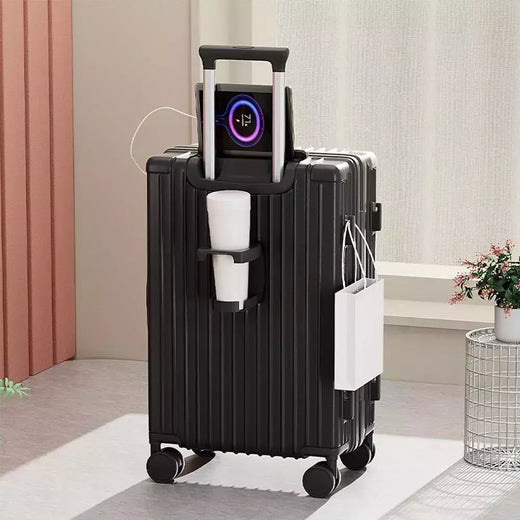 Caixa para bagagem de grande capacidade, roda universal, estojo com senha, mala de viagem, unissexo, novo, 20 ", embarque ABS
