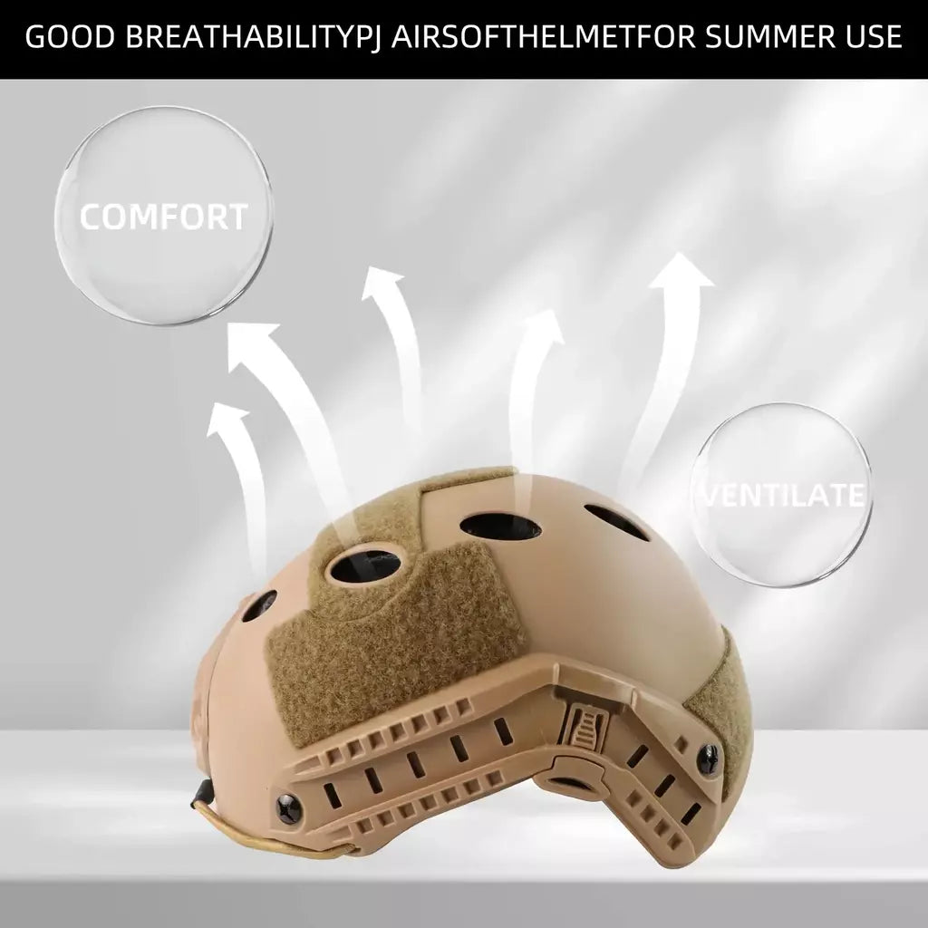 BOOIU-Capacetes táticos Airsoft Fast MH PJ, estilo simples, versão rápida, equipamento de proteção para esportes ao ar livre, jogos de paintball