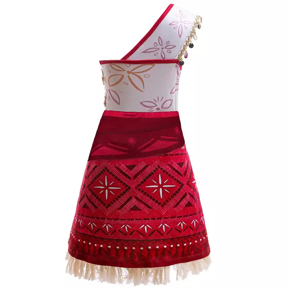 Meninas roupa cosplay traje das crianças festa vestido de princesa verão casual praia vestido colar peruca conjunto vestidos de festa para meninas