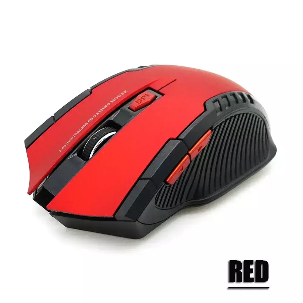 Mouse sem fio de 2.4ghz com receptor usb, mouse para jogos 2000dpi para overwatch cs go dota 2 lol fortnite computador laptop pc gamer