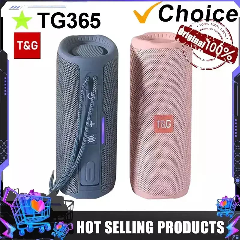 T & g tg365 portátil bluetooth alto-falante duplo baixo led subwoofer sem fio à prova dwaterproof água ao ar livre boombox fm aux bt tf leitor de música