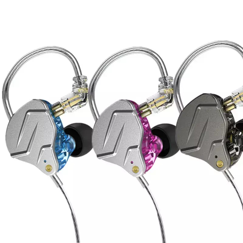 Kz zsn pro 1ba + 1dd tecnologia híbrida alta fidelidade metal em fones de ouvido baixo esporte com cancelamento ruído fone zsx zsn pro x zstx