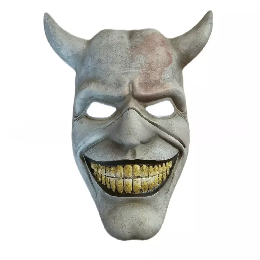 O telefone preto máscara de terror meia máscara facial assustador halloween masquerade festa cosplay traje adereços acessórios