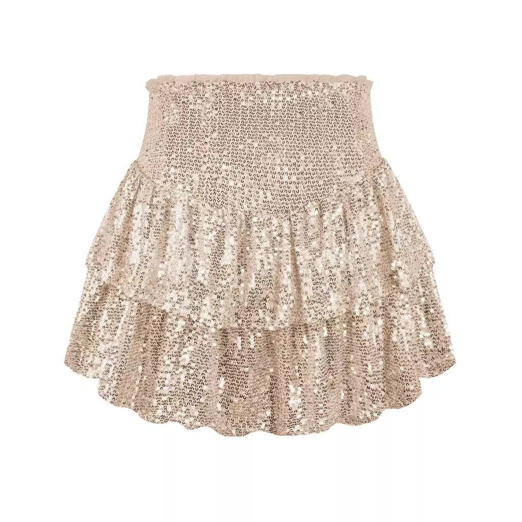 Mini saias plissadas de lantejoulas de cintura alta para mulheres, festa africana, roupas de noite, roupas sensuais dashiki, primavera, verão, 2022