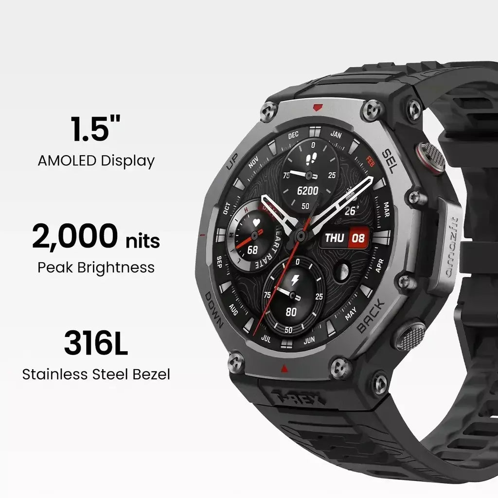 Xiaomi para original t-rex 3 2025 militar gps smartwatc bússola embutida altímetro 10atm à prova dwaterproof água esportes smartwatch das mulheres dos homens