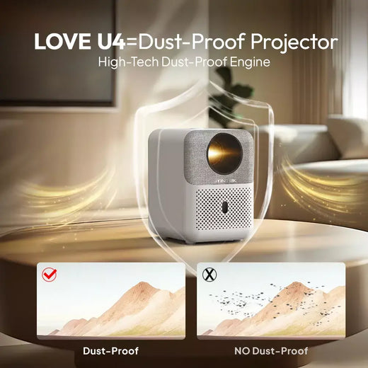 BYINTEK LOVE U4 Projetor 4K Smart 1080P Mini Home Theater Vídeo Android WIFI para Smartphone Cinema