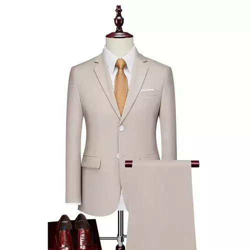 (Jaqueta + Calças) Últimas Homens Terno Set Blazers Formais Slim Fit Negócios Smoking 2 Pcs Terno Do Noivo Vestido de Noiva Homem Terno S-6XL
