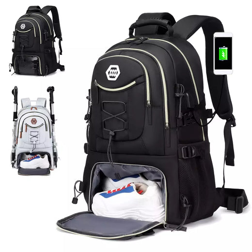 Mochila de caminhada impermeável para homens e mulheres, acampamento ao ar livre, bolsa de viagem, 17 "laptop, 40L